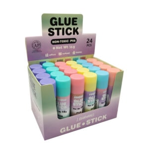 Colored glue sticks