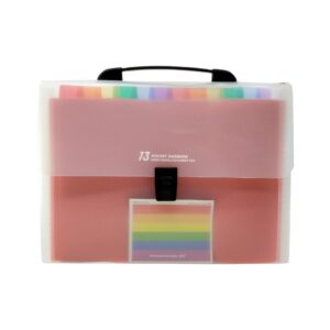 Expandable file folder with handle