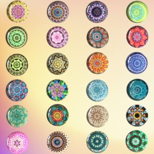 Conpru 24 Pieces of Beautiful Refrigerator Magnets