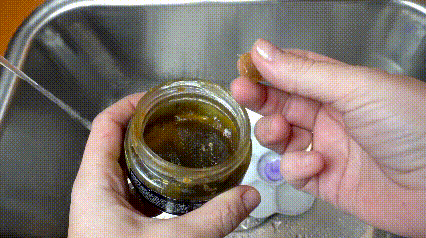 Step 2 Use vegetable or baby oil