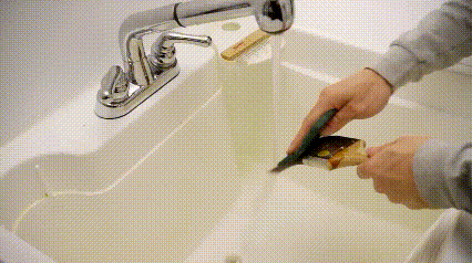 Step 3 Use a scrub pad