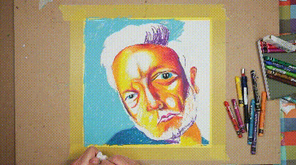 Use of Caran d'Ache Classic Neocolor II Water-Soluble Pastels