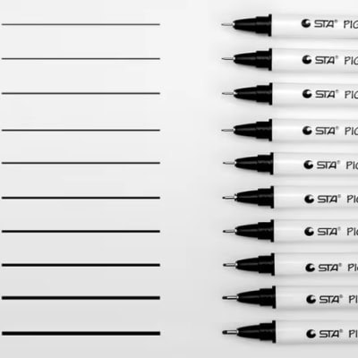 9. Pigment Liner Sketch Pens