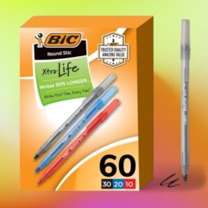 BIC Round Stic Xtra Life Ballpoint Pen
