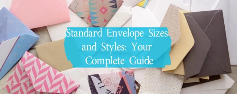 Standard Envelope Sizes And Styles Your Complete Guide