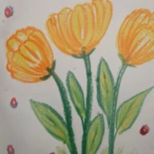 4. Yellow tulips