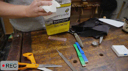 Before sharpening the scissors-1