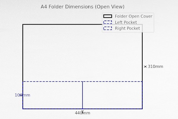 A4 file folder sizes