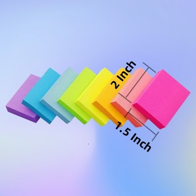 1.5 x 2 inches sticky note