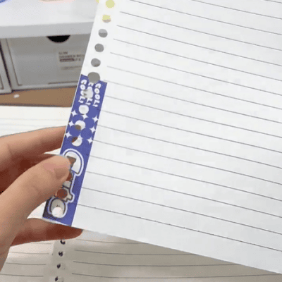 18. Loose-leaf paper repair