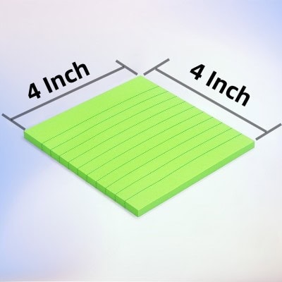 4 x 4 inches sticky note