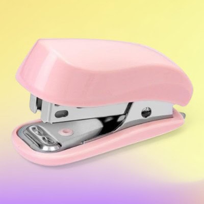 Knamoda Pink Color Mini Stapler
