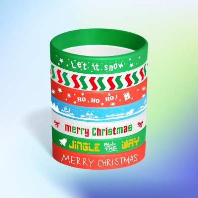 FEPITO Silicone Wristbands Rubber Band