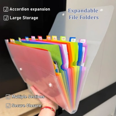 3.Expandable File Folders