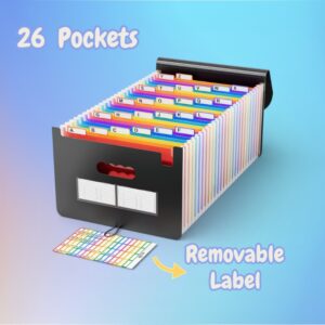 ABC life 26 Pockets Accordion File Organizer