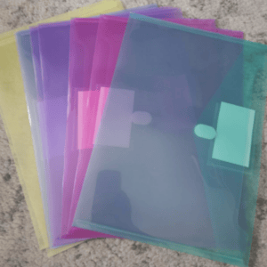 Sooez Clear Poly Envelopes Plastic Folders-1