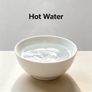 how do you get sticker glue off glass-Hot Water